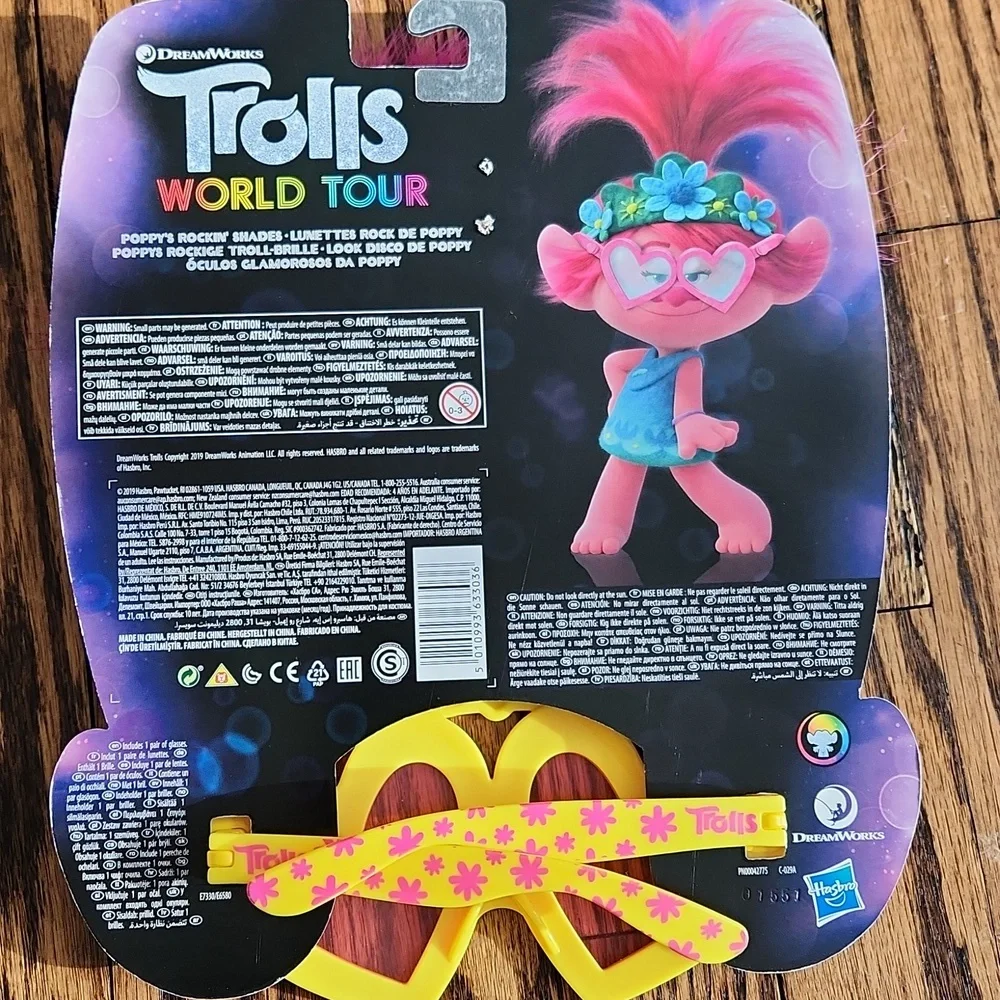 Trolls Novelty Glasses POPPY & TINY DIAMOND - Picture 3 of 5